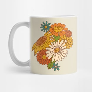 70s Retro Floral Mug